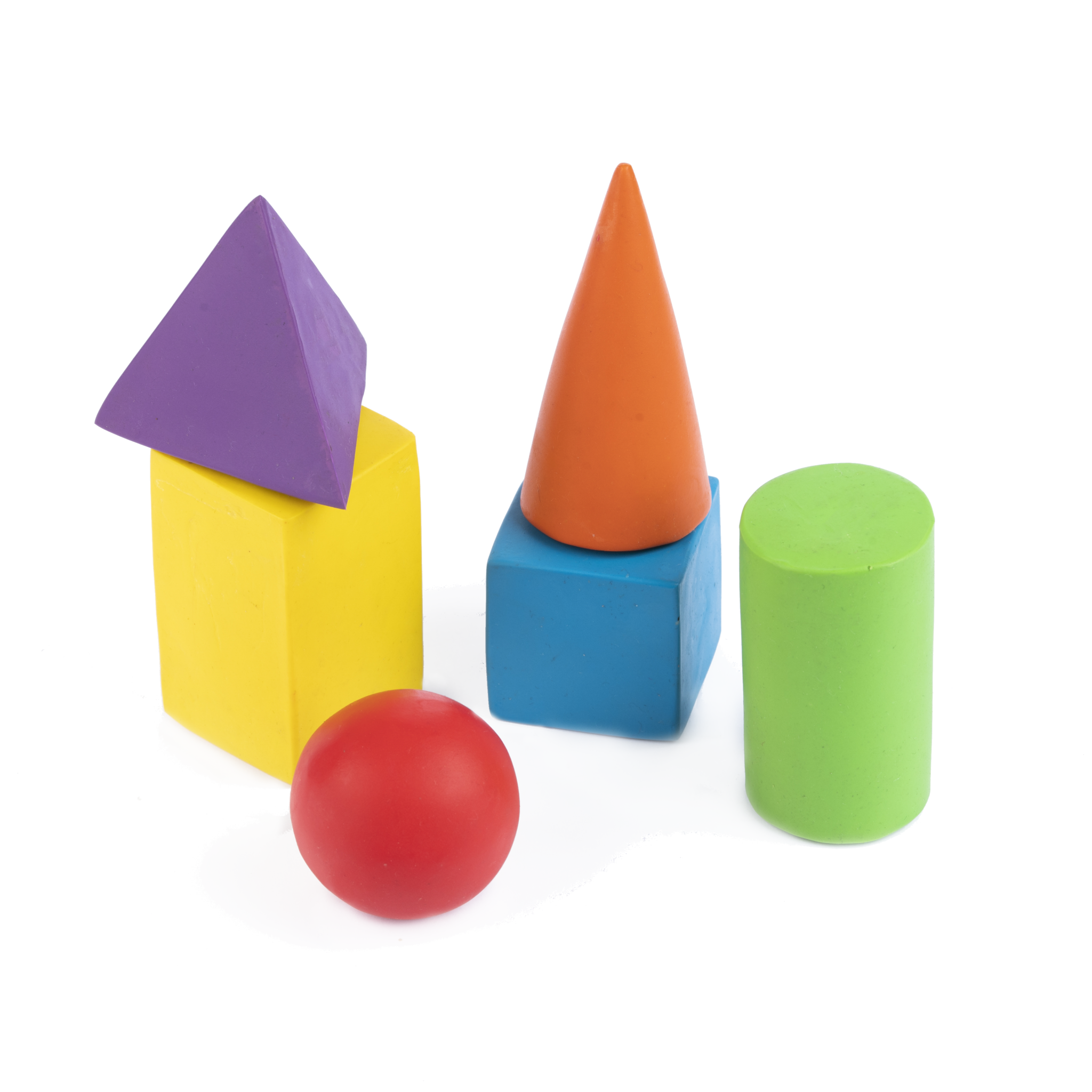 Shapes – Green Rubber Toys